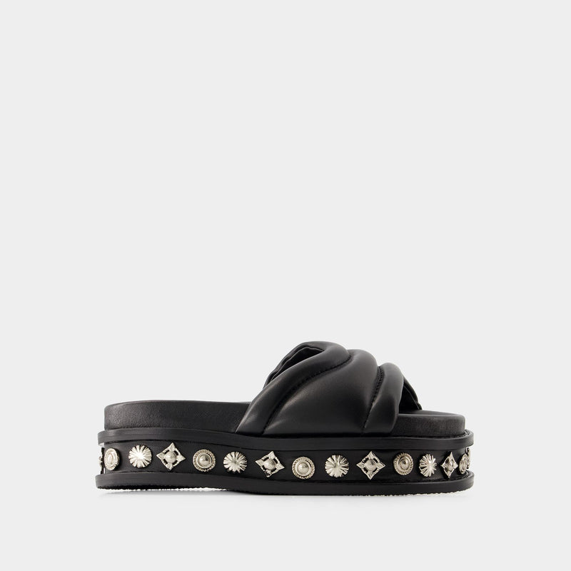 Aj1329 Sandals - Toga Pulla - Leather - Black