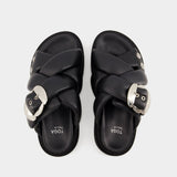 Aj1317 Sandals - Toga Pulla - Leather - Black