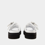 Aj1317 Sandals - Toga Pulla - Leather - White