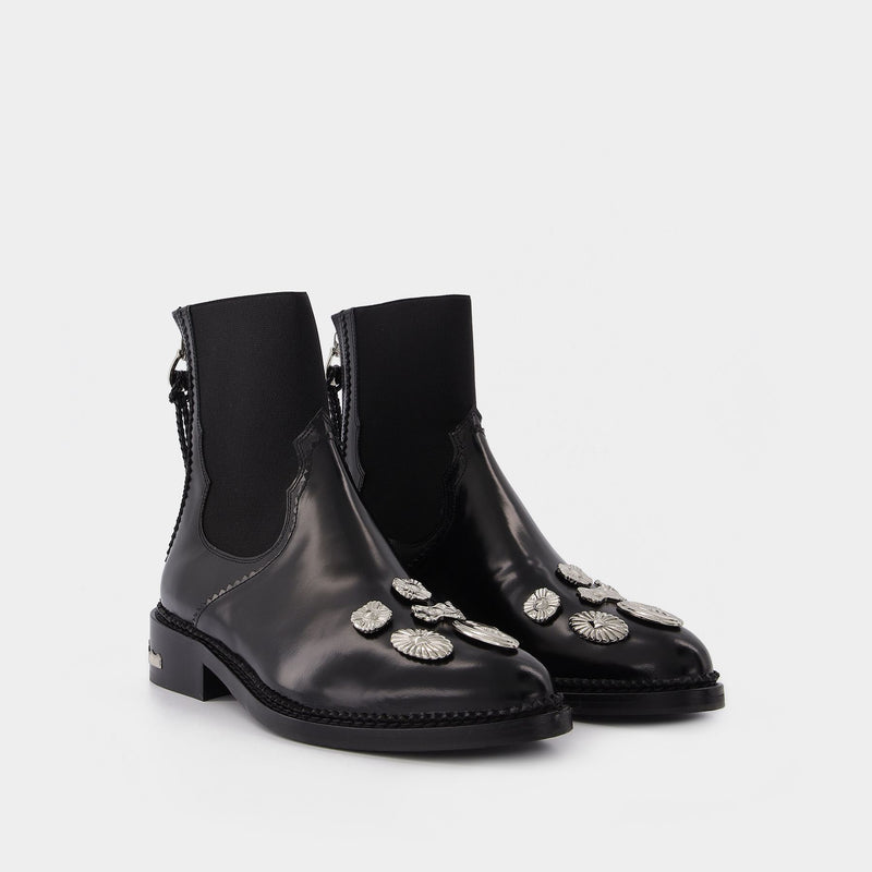 Aj990 Ankle Boots - Toga Pulla - Black - Leather