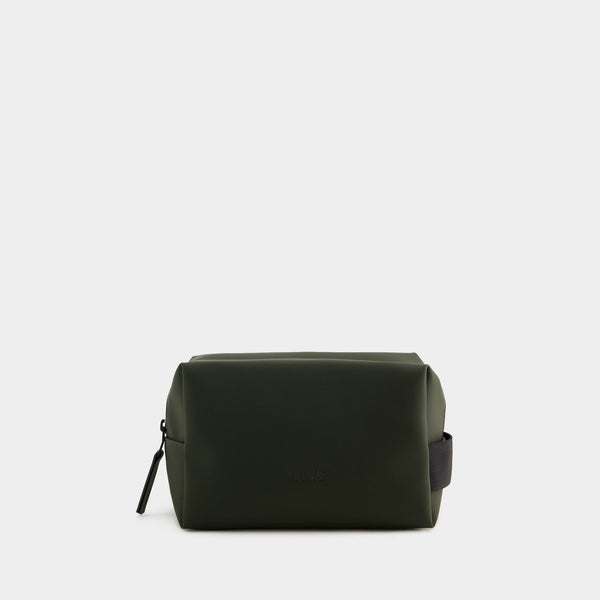 Small Wash Bag - RAINS - Synthetic - Green
