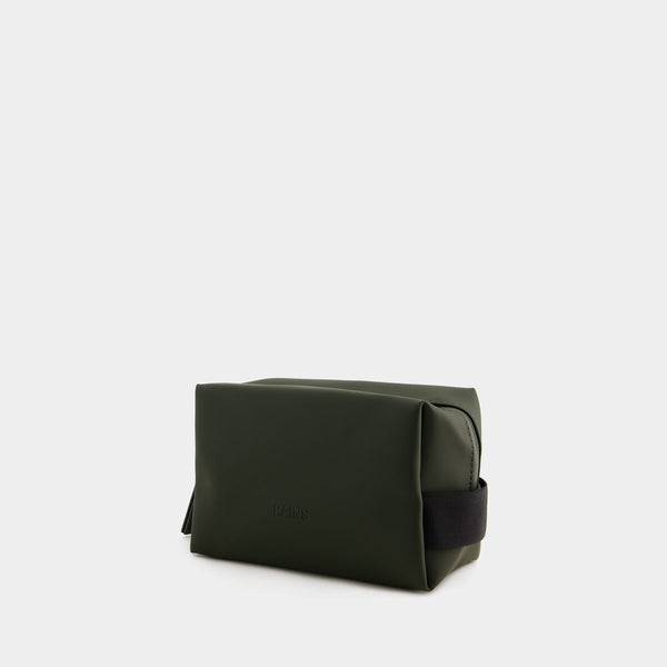 Small Wash Bag - RAINS - Synthetic - Green