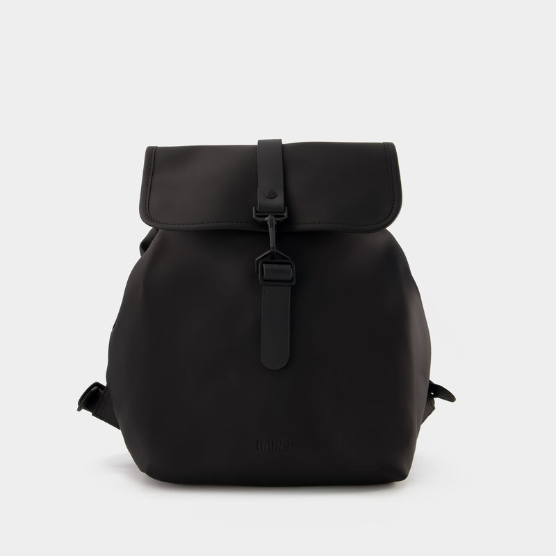 Bucket Backpack - Rains - Synthetic - Black