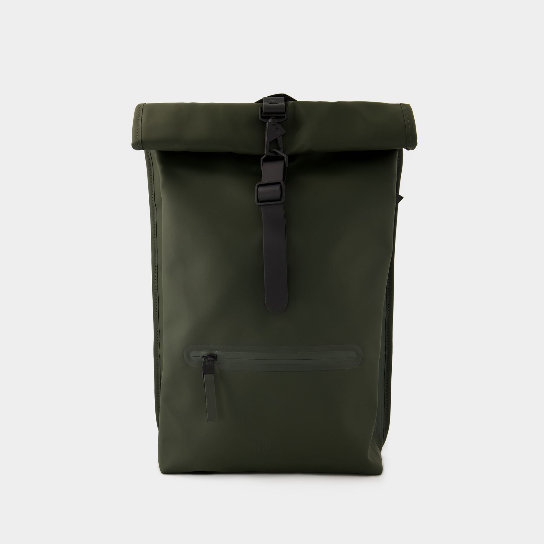 Synthetic Rack Sack Rolltop Rucksack Backpack - Rains - Synthetic - Green