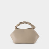 Bou Crossbody Bag - Ganni - Leather - Beige