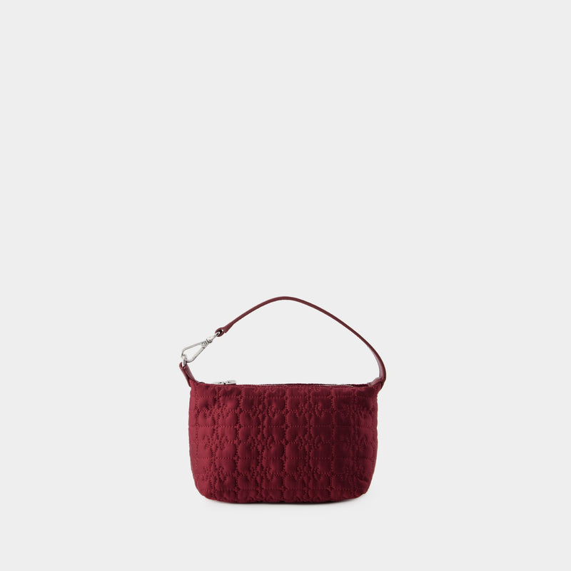 Butterfly Small Bag - Ganni - Synthetic - Burgundy