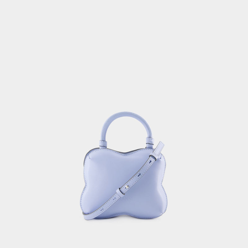 Butterfly Small Crossbody - Ganni - Leather - Blue
