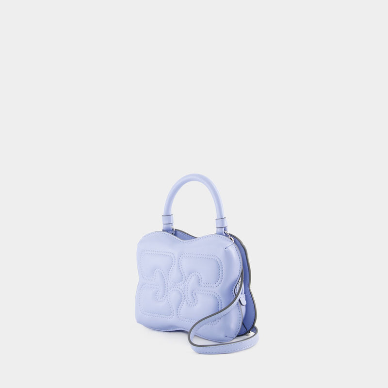 Butterfly Small Crossbody - Ganni - Leather - Blue