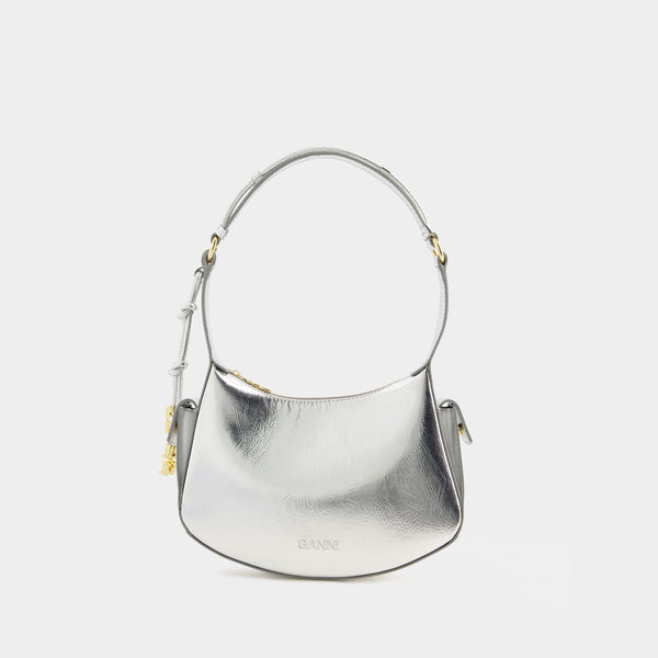 Ganni Shoulder Bag - Ganni - Synthetic Leather - Silver