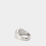 Mined Large Black Diamond Ring - Tom Wood - Silver/14K Or