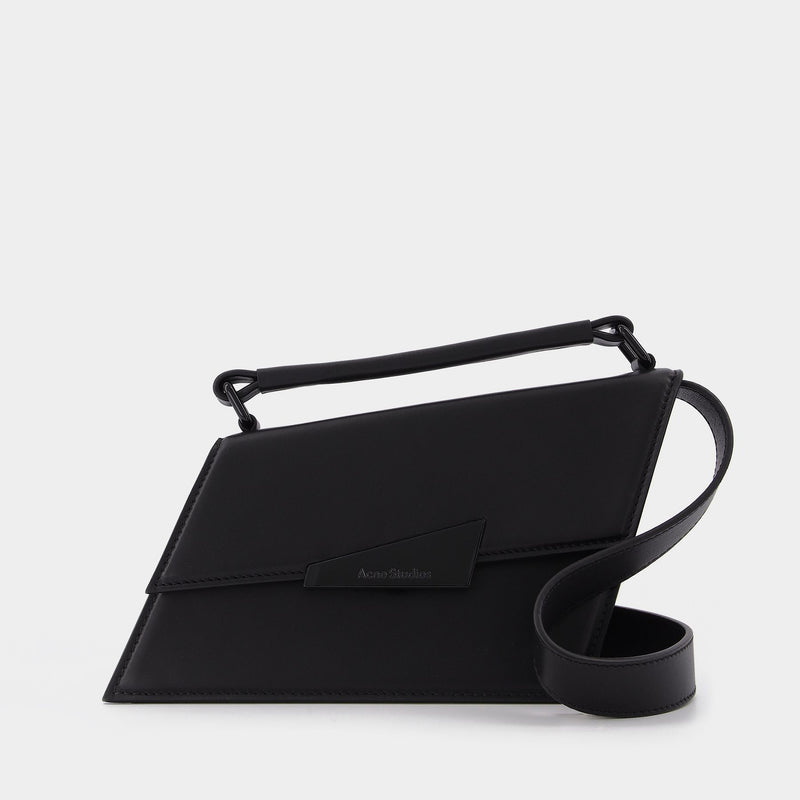 Distortion Mini Hobo Bag - Acne Studios -  Black - Leather