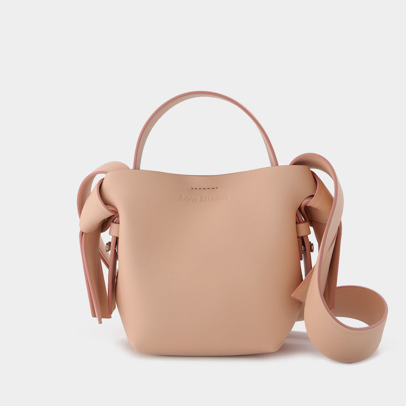 Musebi Mini Tote Bag in Pink Leather