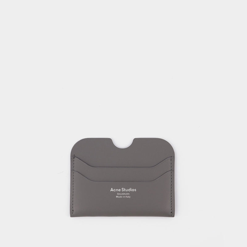 Elmas Large Cardholder in Grey Leather