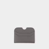 Elmas Large Cardholder in Grey Leather