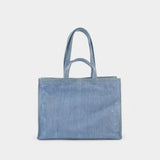 Logo Shopper Bag - Acne Studios - Blue - Denim
