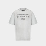 T-Shirt - Acne Studios - Cotton - Grey