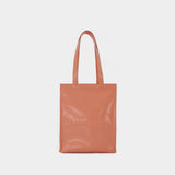 Logo Portrait Shopper Bag - Acne Studios - Leather - Salmon Pink 