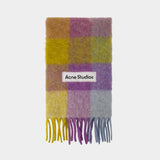 Vally Scarf - Acne Studios - Wool - Purple/Yellow/Blue