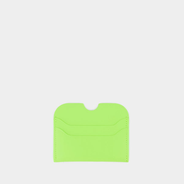 Elmas Large S Carte Holder - Acne Studios - Leather - Lime Green