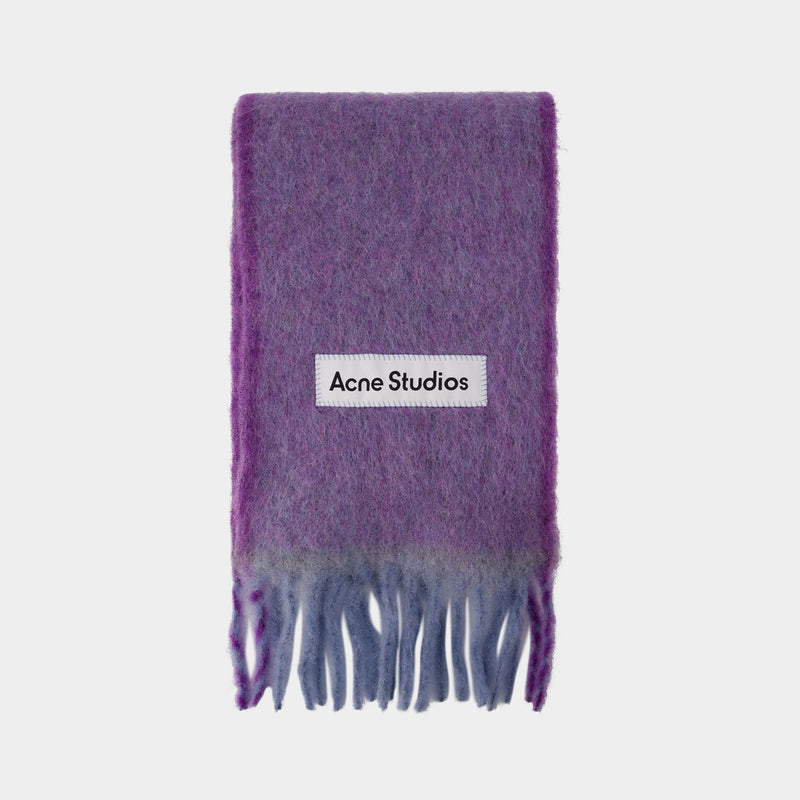 Vally Solid Scarf - Acne Studios - Wool - Lavender