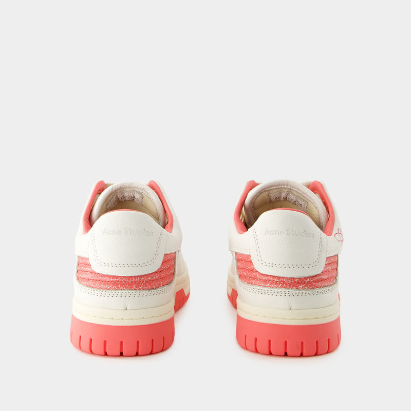 08sthlm Low Pop M Sneakers - Acne Studios - Leather - White/Pink