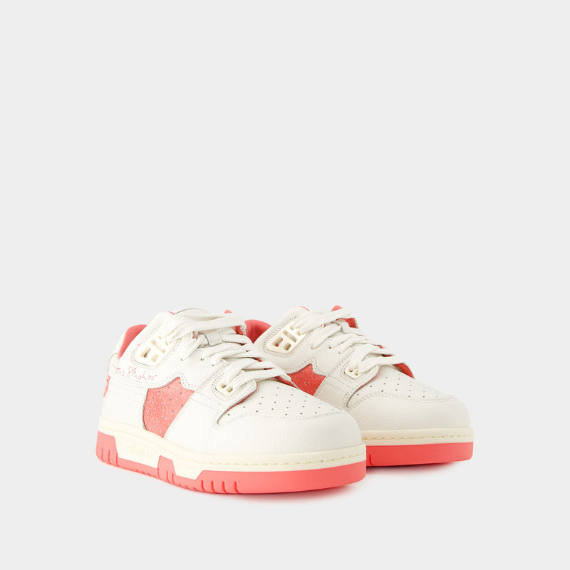 08sthlm Low Pop M Sneakers - Acne Studios - Leather - White/Pink