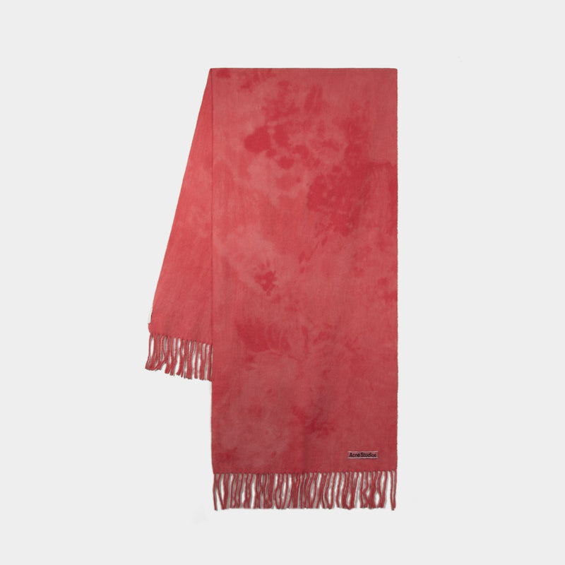 Canada Tie Dye Scarf - Acne Studios - Wool - Pink