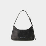 Platt Micro Crackle Hobo Bag - Acne Studios - Leather - Black