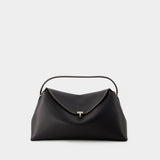 T-Lock Top Handle Bag - Toteme - Leather - Black