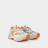 Marathon Runner Sneakers in Orange Leather