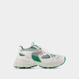 Marathon Runner Sneakers in Green Leather