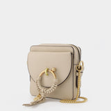 Joan Camera Bag in Cement Beige Leather