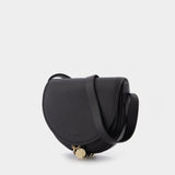 Mara Saddle Bag in Black Leather