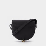 Mara Saddle Bag in Black Leather