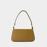 Tilda Baguette Bag in Khaki Leather
