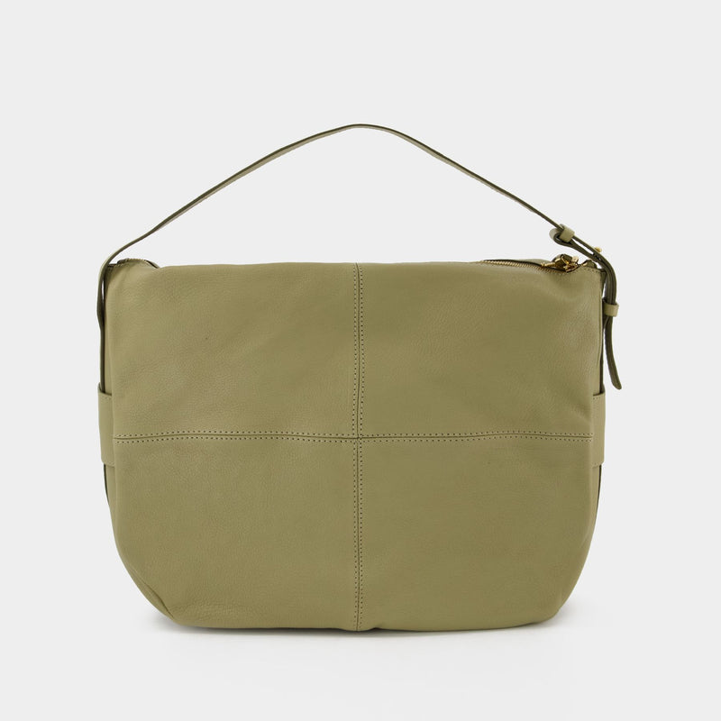 Green leather hobo discount bag