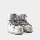 Icon Low Glitter Boots - Moon Boot - Pvc - Silver