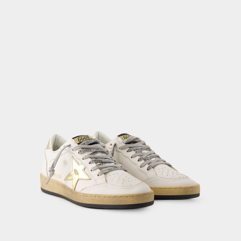 Ballstar Sneakers - Golden Goose - Leather - White