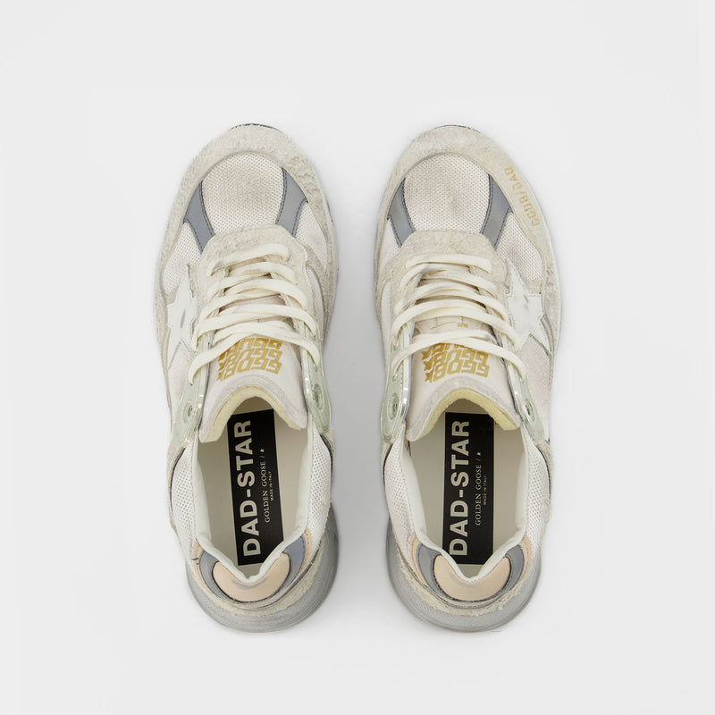 Running Sneakers - Golden Goose -  White/Silver - Leather