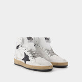 Sky Star Sneakers in White Leather
