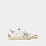 Super Star Sneakers in White Leather