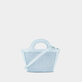Tropicalia Micro Shopper Bag - Marni - Light Blue - Leather