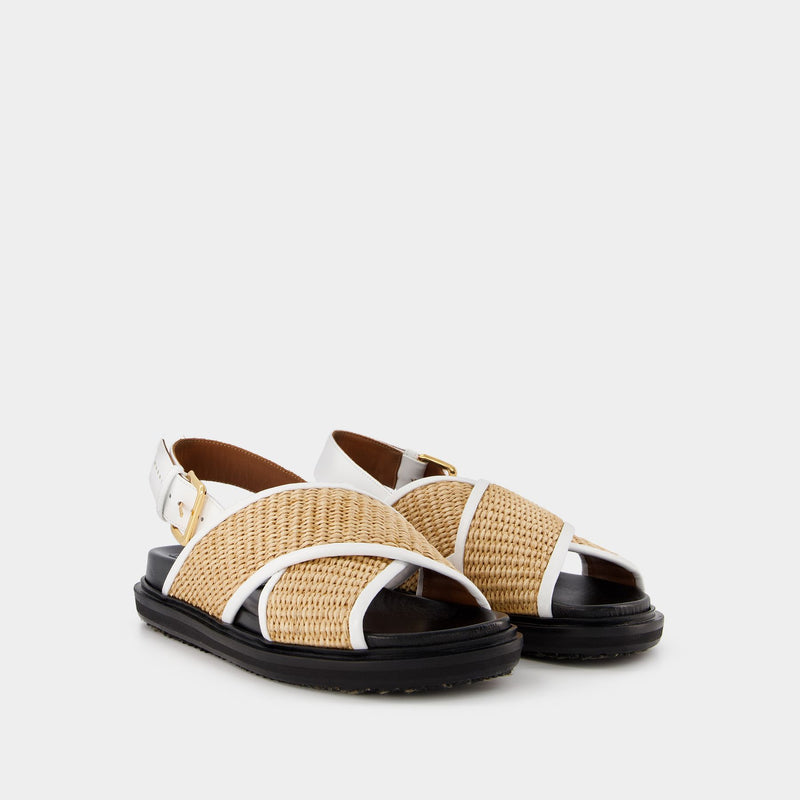 Fussbett Sandals - Marni - Multi - Leather