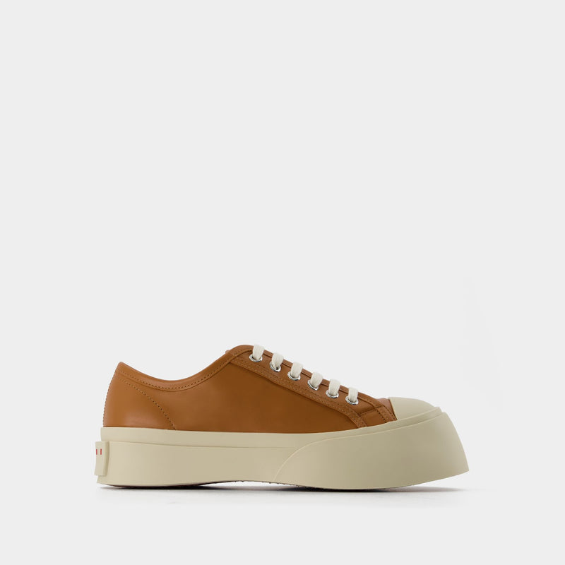 Laced Up Pablo Sneakers - Marni - Camel - Leather