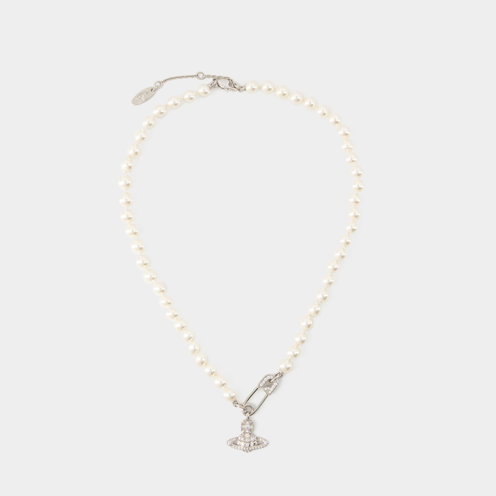 Vivienne Westwood LUCRECE PEARL ネックレス Lucrece Pearl Necklace - Vivienne Westwood - Brass - Silver