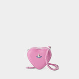 Mini Heart Crossbody - Vivienne Westwood - Leather - Pink