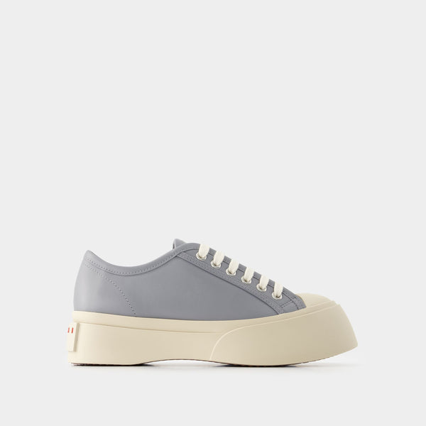 Laced Up Sneakers - Marni - Leather - Grey