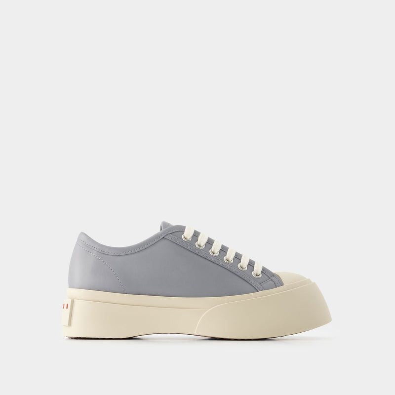 Laced Up Sneakers - Marni - Leather - Grey