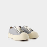 Laced Up Sneakers - Marni - Leather - Grey