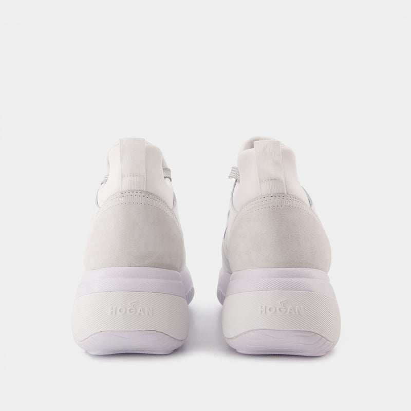 Interaction Slip-on Sneakers in White Leather